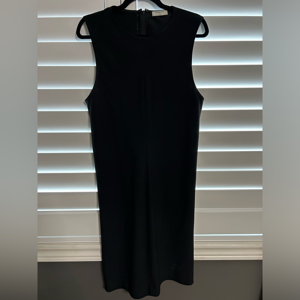 Babaton Black Mid Length Work Dress